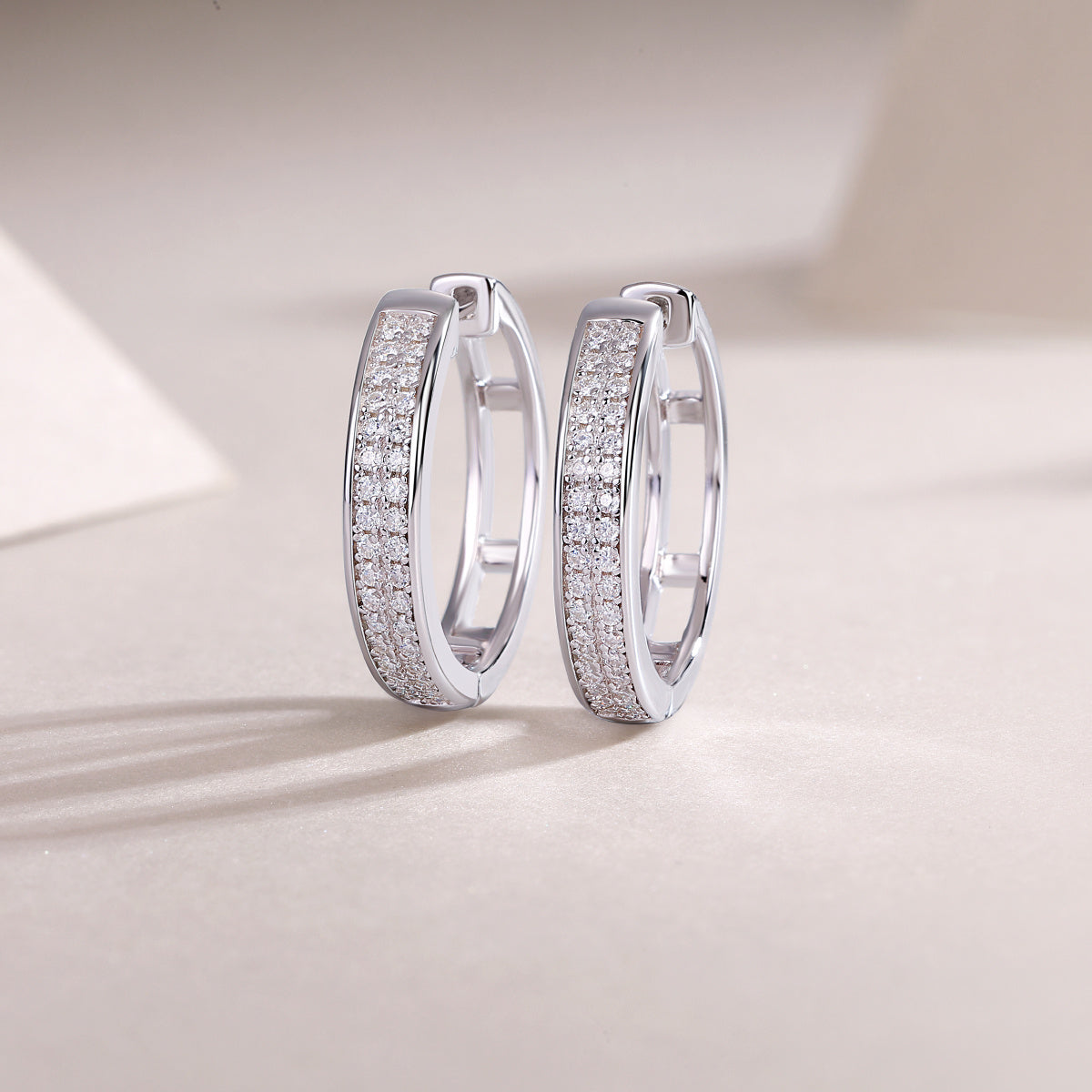 Firefly Light - Moissanite S925 Sterling Silver Earrings With Platinum-plated Stud Earrings, Fashionable, Trendy And Affordable Diamond Jewelry