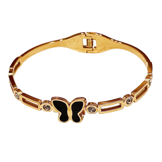 Lxalry Gold Electroplated Pure Iron Cuff Bracelet Handmade Minimalist Jewelry For Women Luxury Everyday  Formal Wear Essential With Secure Comfort Fit
