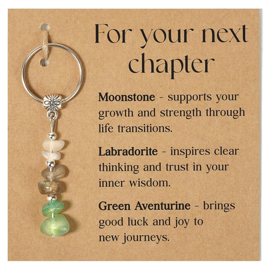 New Green Chalcedony Bracelet Zebra Keychain